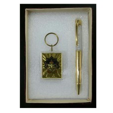 Gift Set - iii (24k Gold Plated (Crystal Pen & Keyring))